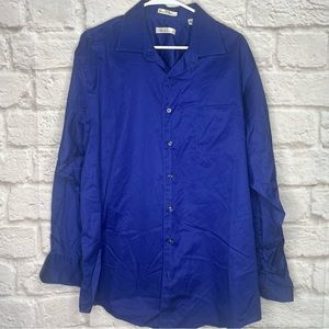 Kenneth Cole Button Mens shirt size 18‎